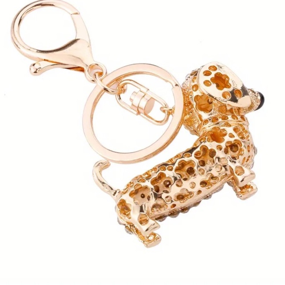 NWOT DACHSHUND PURSE CHARM KEYCHAIN - Picture 2 of 4